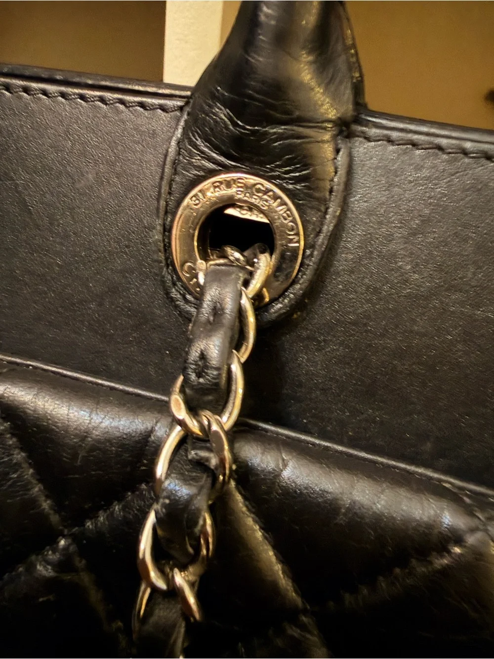 CHANEL tote black